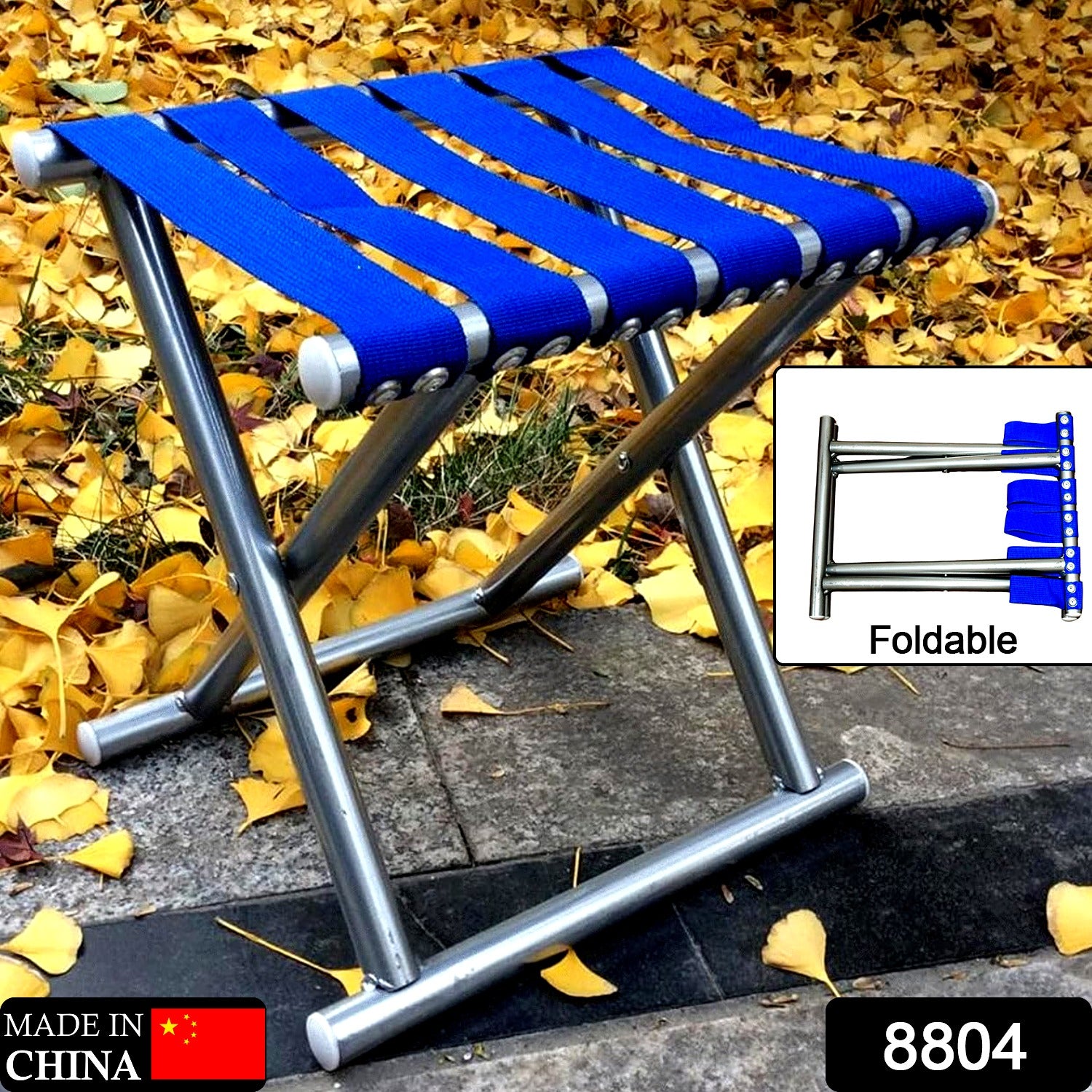 Folding Beach Tool Best Folding Stool Portable Travel Train Chair Outdoor Rest Seat Fishing Beach Picnic Hiking Backpacking Stool Camping Fishing Hiking Picnic Garden (1 Pc )